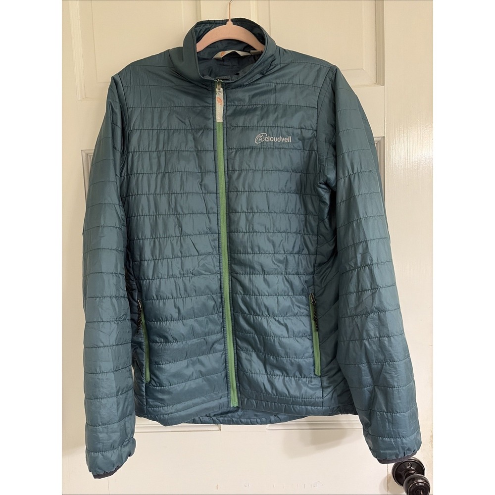 Cloudveil Men's Quilted Packable Puffer Jacket Sz M Teal Green